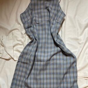 Heartbreak Blue checkered dress